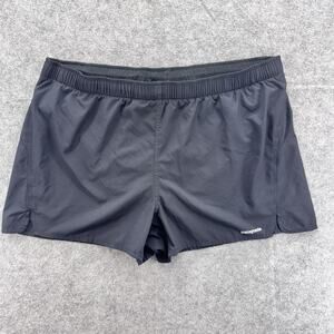 Patagonia Womens Strider Pro Running Short 3" Size XL Black Liner Gym Training